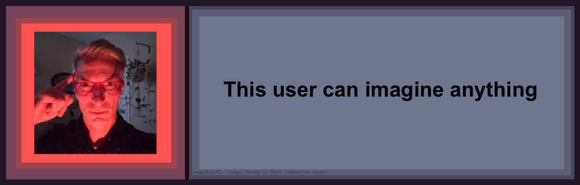 this user can imagine anything stamp